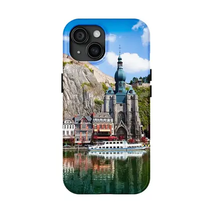 Dinant Belgium Church River Cliff View