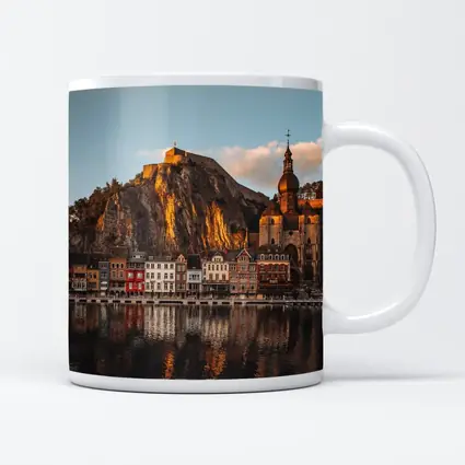 Dinant Belgium Citadel River Golden Hour