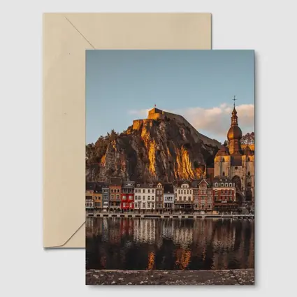 Dinant Belgium Citadel River Golden Hour