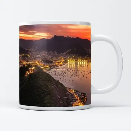 Rio de Janeiro City Lights Sunset View