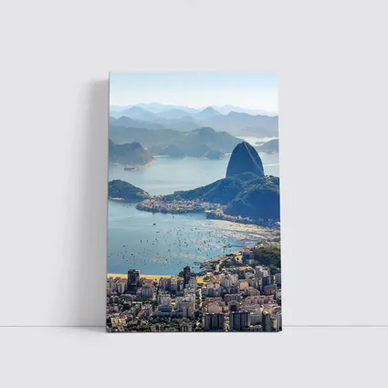 Rio de Janeiro Sugarloaf Mountain Bay Aerial View