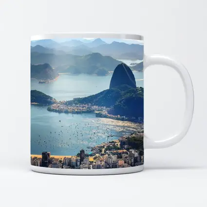 Rio de Janeiro Sugarloaf Mountain Bay Aerial View