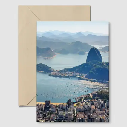Rio de Janeiro Sugarloaf Mountain Bay Aerial View