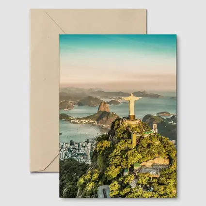 Christ the Redeemer Rio de Janeiro Aerial View