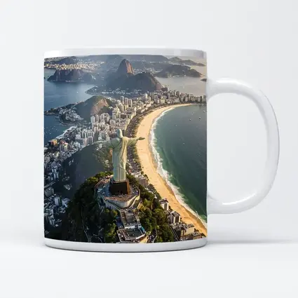 Christ the Redeemer Rio de Janeiro Aerial View