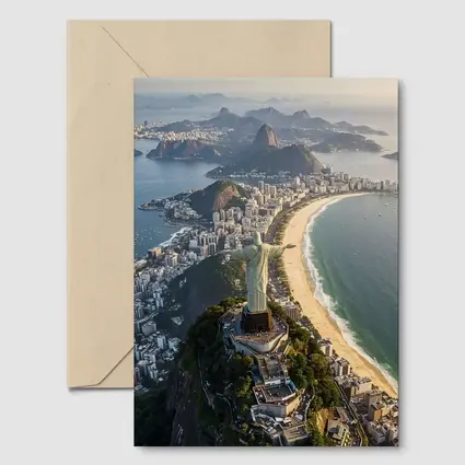 Christ the Redeemer Rio de Janeiro Aerial View