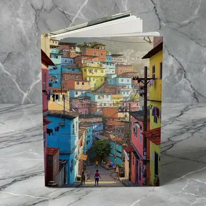 Rio de Janeiro Favela Colorful Hillside Street