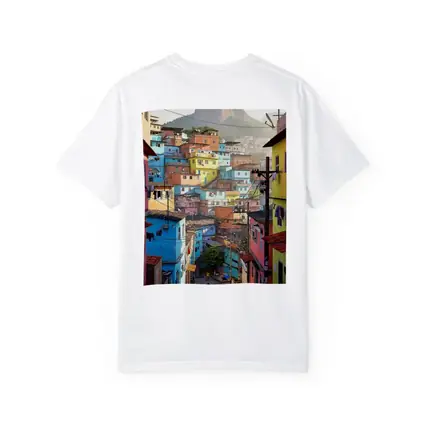 Rio de Janeiro Favela Colorful Hillside Street
