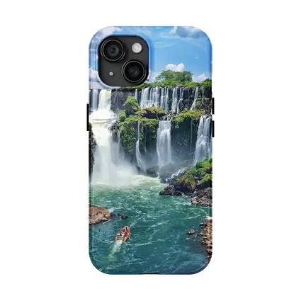 Iguazu Falls Boat Turquoise Water Argentina