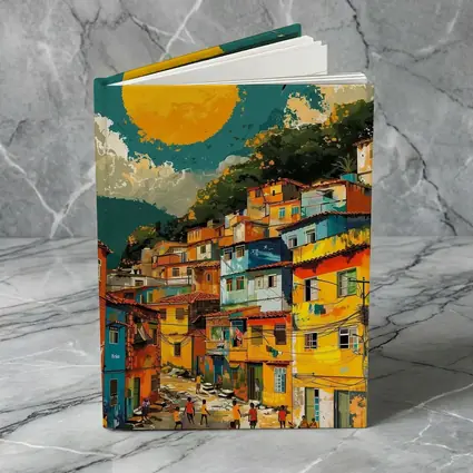 Rio Favela Hillside Community Bold Sun
