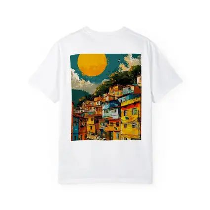 Rio Favela Hillside Community Bold Sun