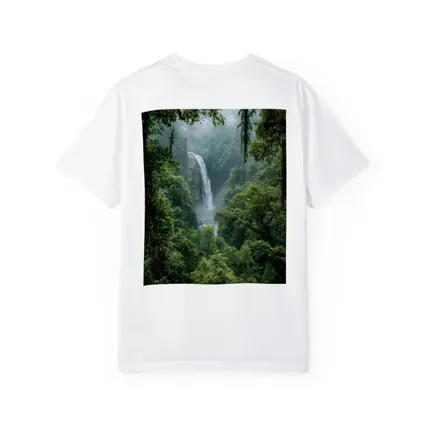 Tropical Waterfall Hidden Deep In Rainforest