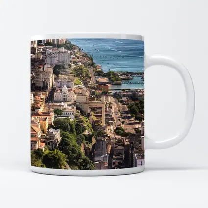 Salvador Bahia Aerial Coastal City View