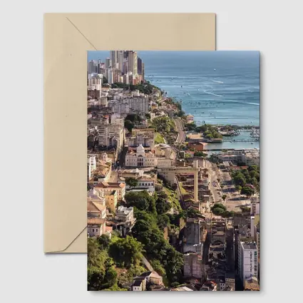 Salvador Bahia Aerial Coastal City View