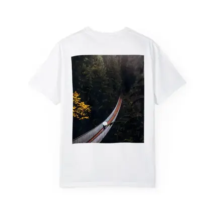 Suspension Bridge Deep Forest Green Trees