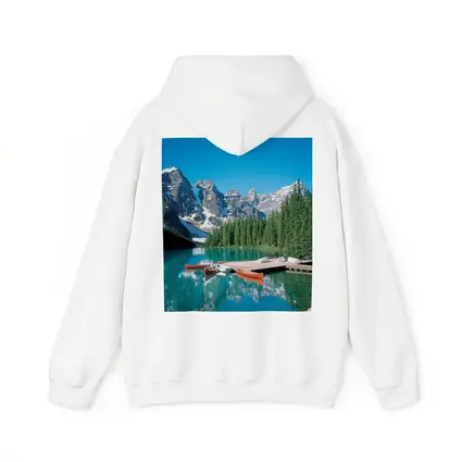 Moraine Lake Canoes Rocky Mountains Canada