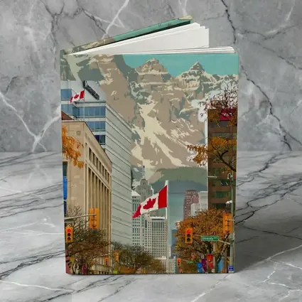 Canada Rocky Mountains Vintage Travel City Street