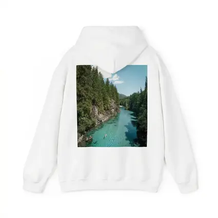 Turquoise River Swimming Forest Mountains Summer