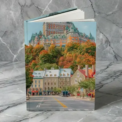Chateau Frontenac Quebec City Autumn Street