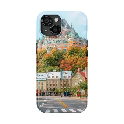 Chateau Frontenac Quebec City Autumn Street