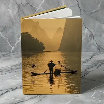 Fisherman on Bamboo Raft Li River