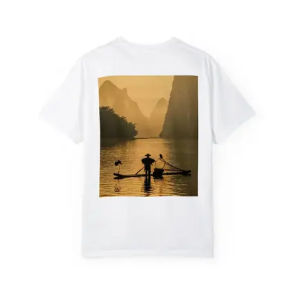 Fisherman on Bamboo Raft Li River