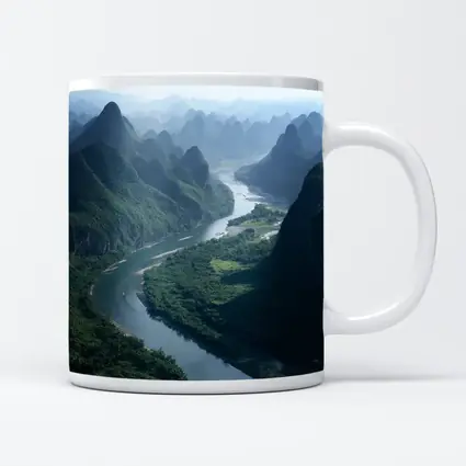 Li River Karst Mountains Guilin China Landscape