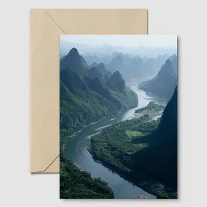 Li River Karst Mountains Guilin China Landscape