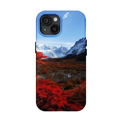 Cerro Torre Patagonia Red Autumn Trees
