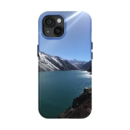 Turquoise Mountain Lake Clear Blue Sky