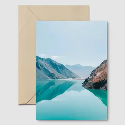 Turquoise Mountain Lake Calm Reflection