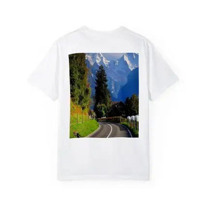 Winding Alpine Road Switzerland Snow Mountains