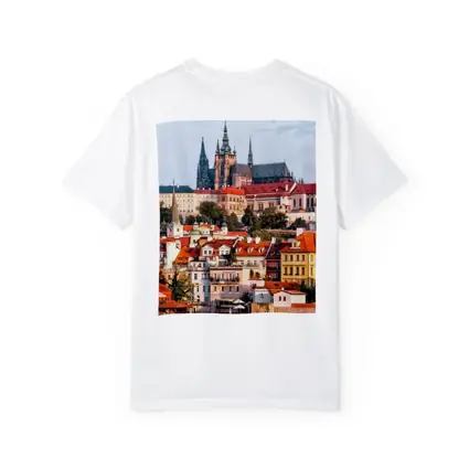 Prague Castle Skyline Over Vltava River