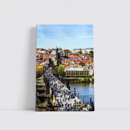 Charles Bridge Prague Old Town Aerial View