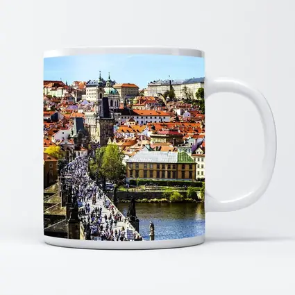 Charles Bridge Prague Old Town Aerial View