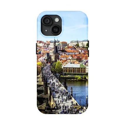 Charles Bridge Prague Old Town Aerial View