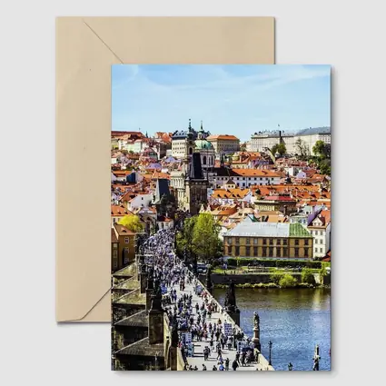 Charles Bridge Prague Old Town Aerial View