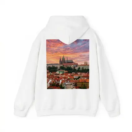 Prague Castle Skyline at Dramatic Sunset