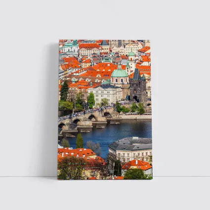 Prague Charles Bridge Vltava River Old Town