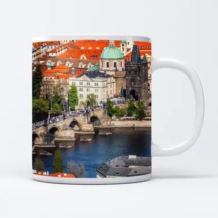 Prague Charles Bridge Vltava River Old Town