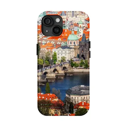 Prague Charles Bridge Vltava River Old Town