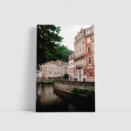 Karlovy Vary River Canal Historic Buildings