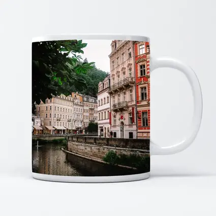 Karlovy Vary River Canal Historic Buildings