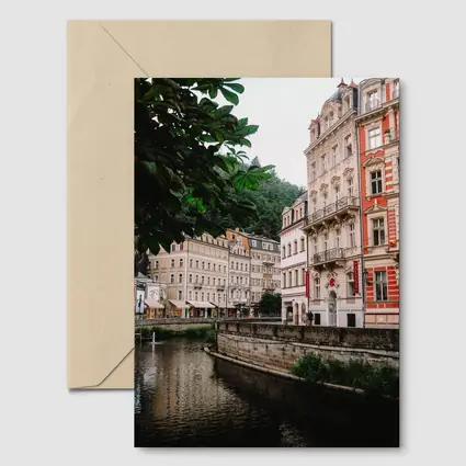 Karlovy Vary River Canal Historic Buildings