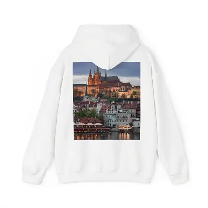 Prague Castle Skyline At Dusk Cityscape