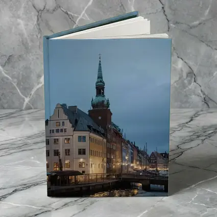 Copenhagen Nyhavn Canal Dusk Blue Sky