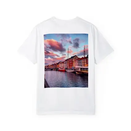 Nyhavn Canal Copenhagen Denmark Sunset Sky