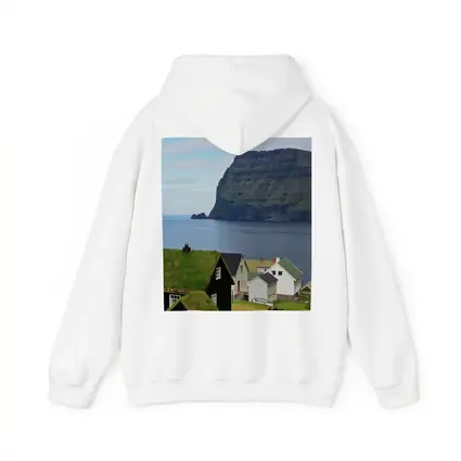 Faroe Islands Village Cliffside Ocean View