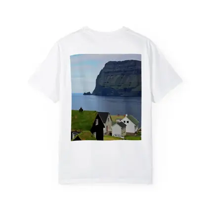 Faroe Islands Village Cliffside Ocean View