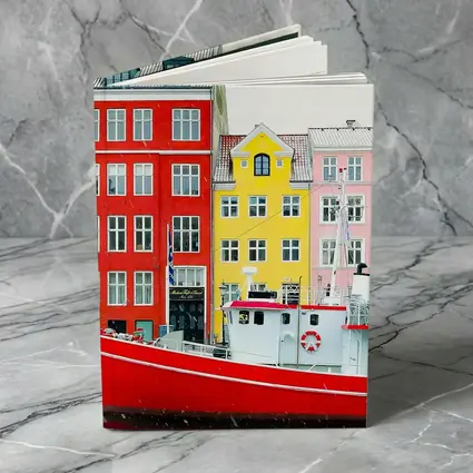 Nyhavn Copenhagen Colorful Canal Houses Red Boat